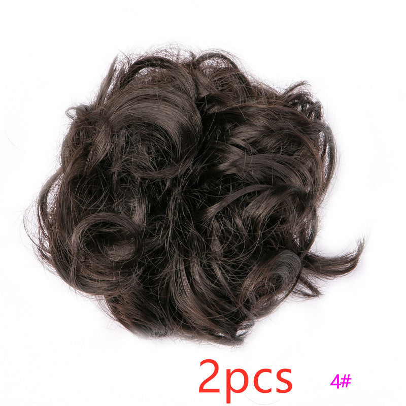 Fluffy Curly Hair Bun with Drawstring – Natural Look Hair Ring & Bun Maker for Women - HZ Mobile