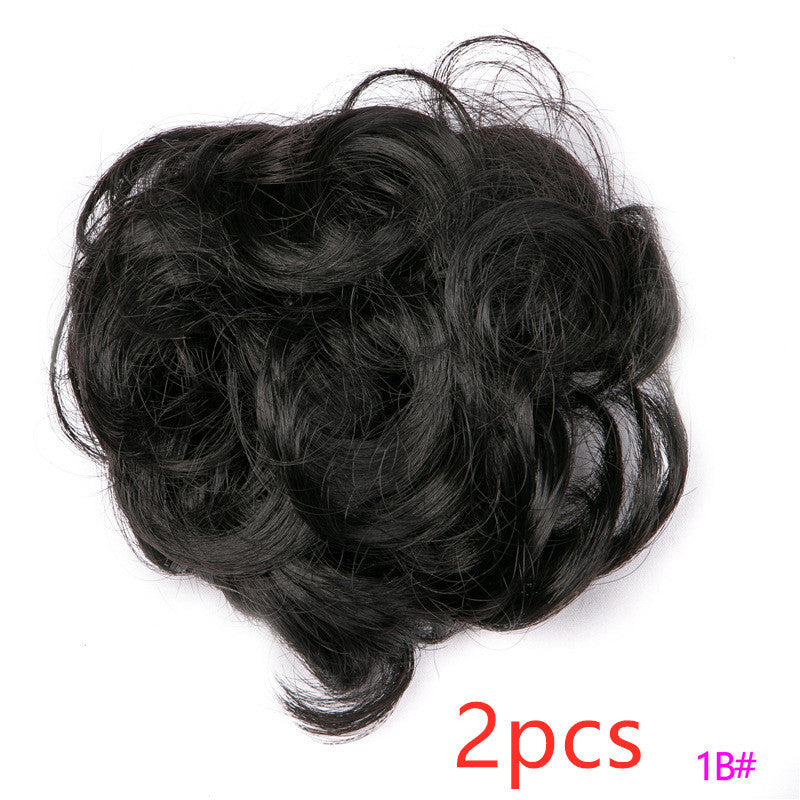 Fluffy Curly Hair Bun with Drawstring – Natural Look Hair Ring & Bun Maker for Women - HZ Mobile