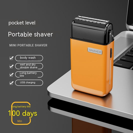 Mini Electric Shaver – Fully Washable, Magnetic Blade, USB Type-C Charging - HZ Mobile