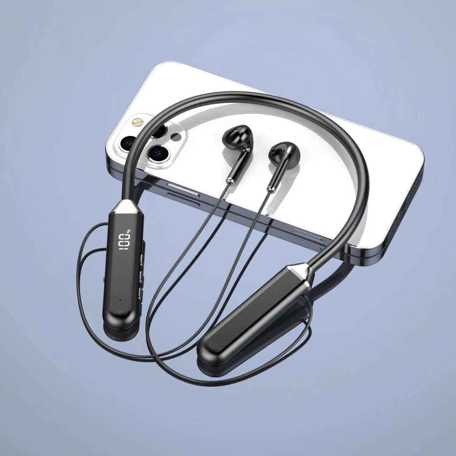Neck Hanging Bluetooth Earphone In-ear Sports - HZ Mobile