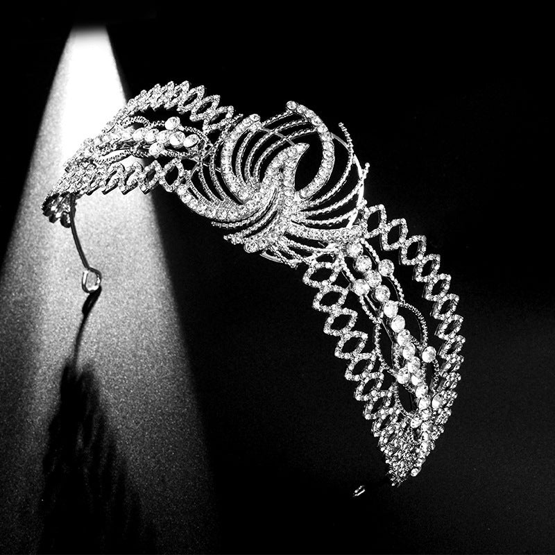 Rhinestone Wedding Hairband – Elegant Bridal Headband Jewelry & Sparkling Hair Accessories - HZ Mobile