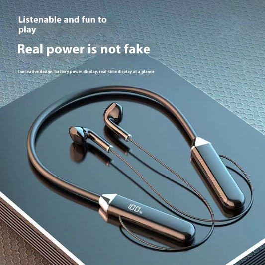 Neck Hanging Bluetooth Earphone In-ear Sports - HZ Mobile