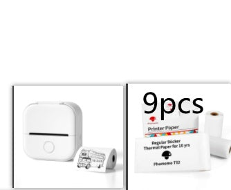 Portable Mini Thermal Label Printer Home Photo Printer Student Wrong Question Printer Bluetooth-compatible Mini Label Printer Price Tag - HZ Mobile