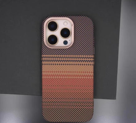 Woven Pattern Autumn & Winter Solid Color Drop-Resistant iPhone Case - HZ Mobile