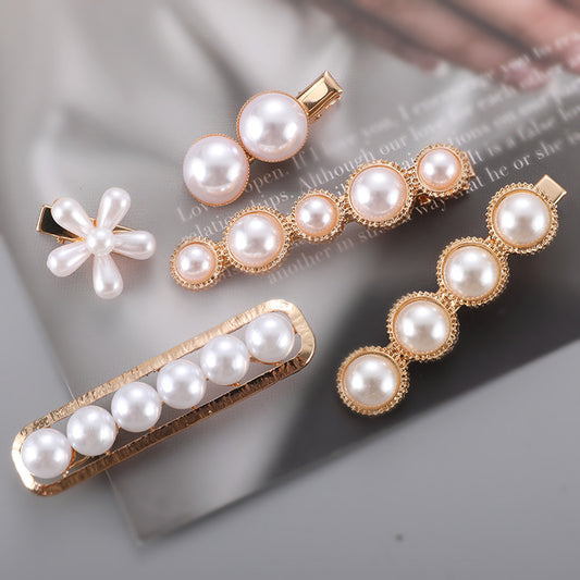 Slip-On Pearl Bow Hair Clip – Elegant Barrette for Women & Girls Hairstyles - HZ Mobile