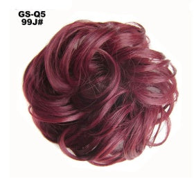 Fluffy Curly Hair Bun with Drawstring – Natural Look Hair Ring & Bun Maker for Women - HZ Mobile