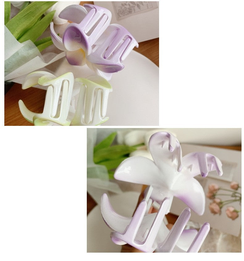Muweordy Plumeria Hair Clips – Trendy Korean Flower Hair Claw Clip for Women | Stylish Hair Catch & Accessories - HZ Mobile
