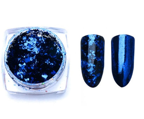Aluminio Nail Flakes – Irregular Mirror Magic Glitter Pigment in Gold, Silver & Red for Nail Art Decoration - HZ Mobile