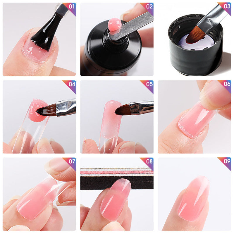 Multi-Color Nail Solid Glue – Strong Modeling Gel for Quick & Easy DIY Nail Extensions - HZ Mobile