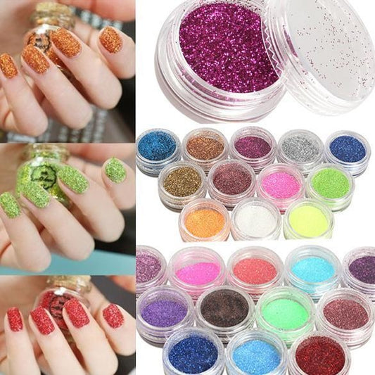 24 Color 3D Nail Art Decoration Set – Colorful Rhinestones & Charms for DIY Acrylic & Gel Nails - HZ Mobile