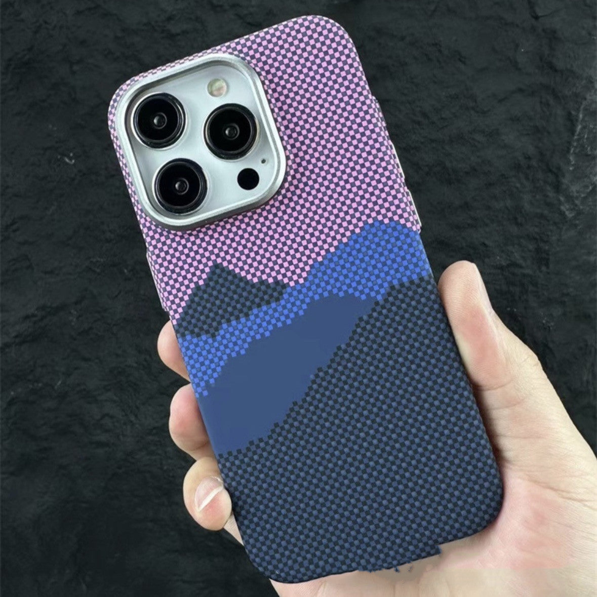 Magnetic Carbon Fiber iPhone Case – Kafra Pattern All-Inclusive Protective Cover - HZ Mobile