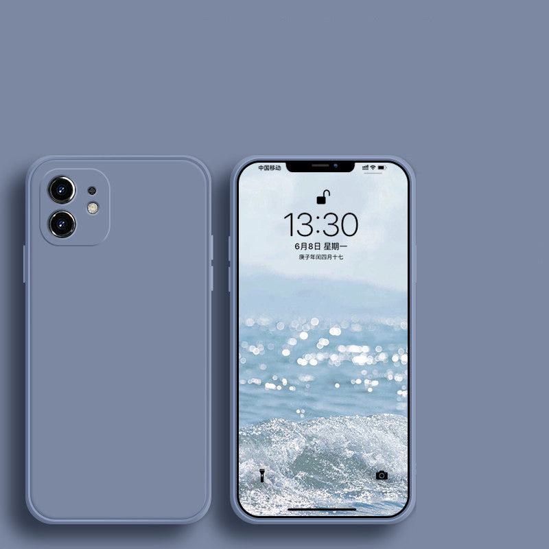 Liquid Silicone Fine Hole Straight Edge Mobile Phone Case - HZ Mobile