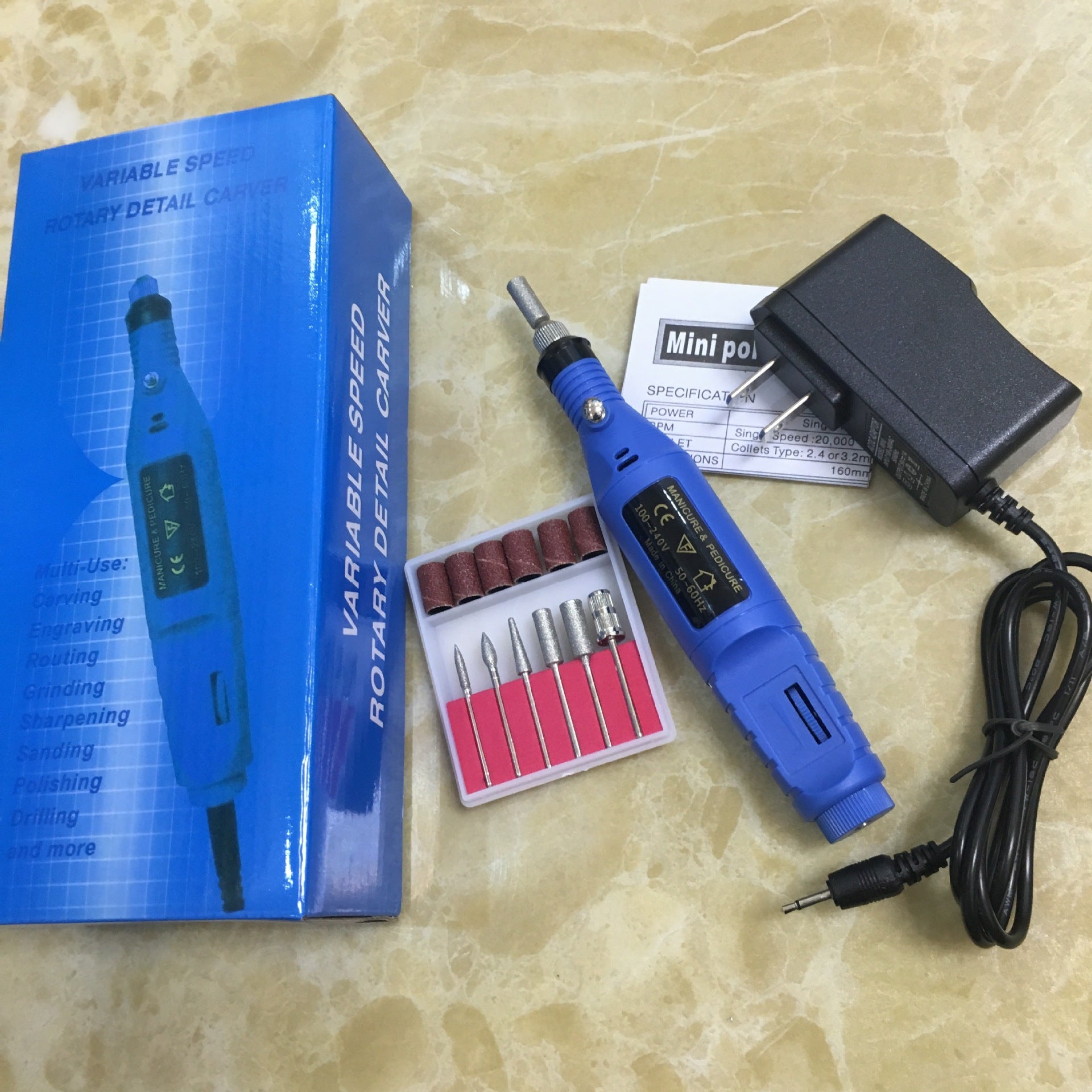 Electric Nail Drill Pen – Portable Nail Polish Machine & Manicure Tool for DIY & Salon - HZ Mobile