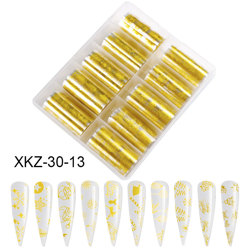Butterfly & Star Nail Transfer Paper – Laser Foil Stickers for DIY European & American Nail Art - HZ Mobile