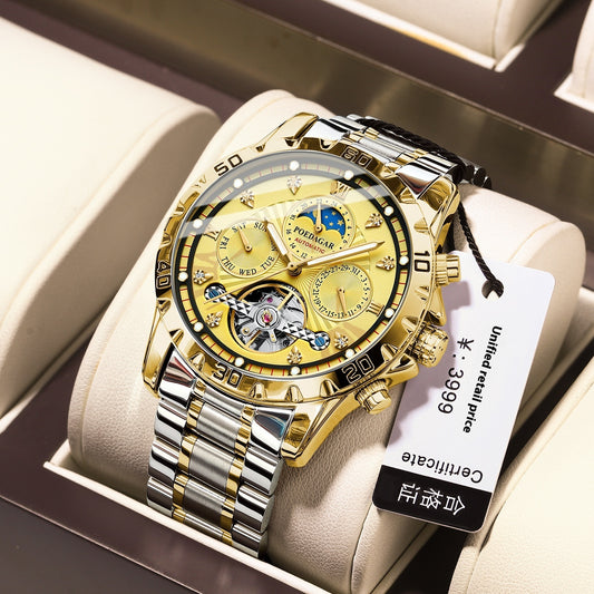 Men’s Mechanical Waterproof Luxury Multifunction Watch – HZ Mobile - HZ Mobile