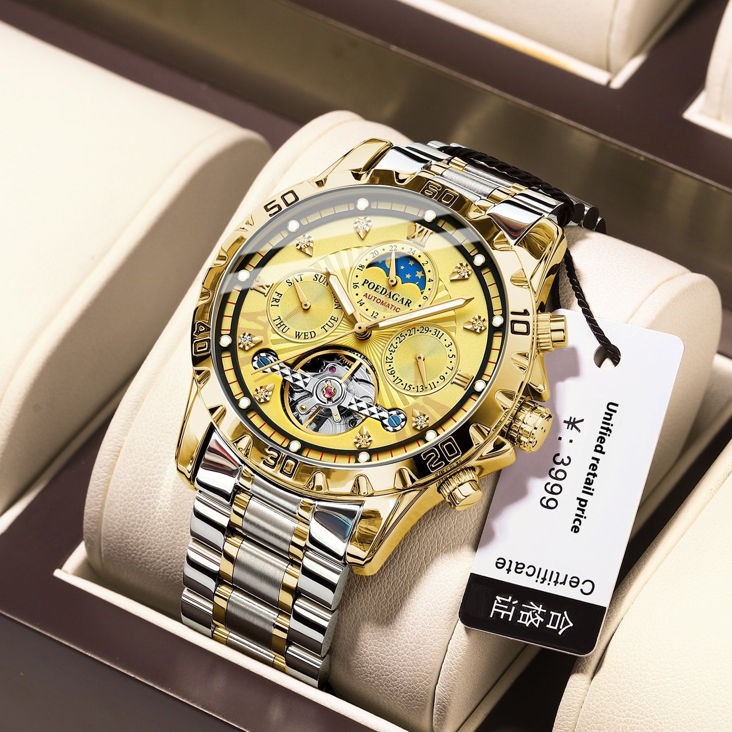 Men’s Mechanical Waterproof Luxury Multifunction Watch – HZ Mobile - HZ Mobile