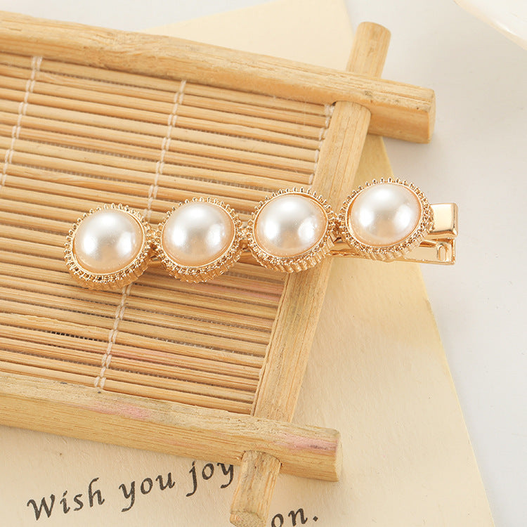 Slip-On Pearl Bow Hair Clip – Elegant Barrette for Women & Girls Hairstyles - HZ Mobile