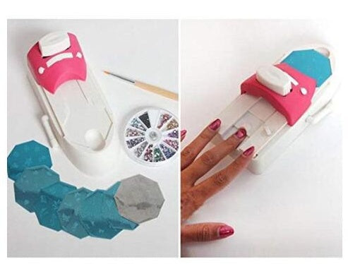 DIY Portable Nail Art Printer – Stamping Tool & Polish Decoration Machine Nail Stamper Set for Creative Nail Design - HZ Mobile