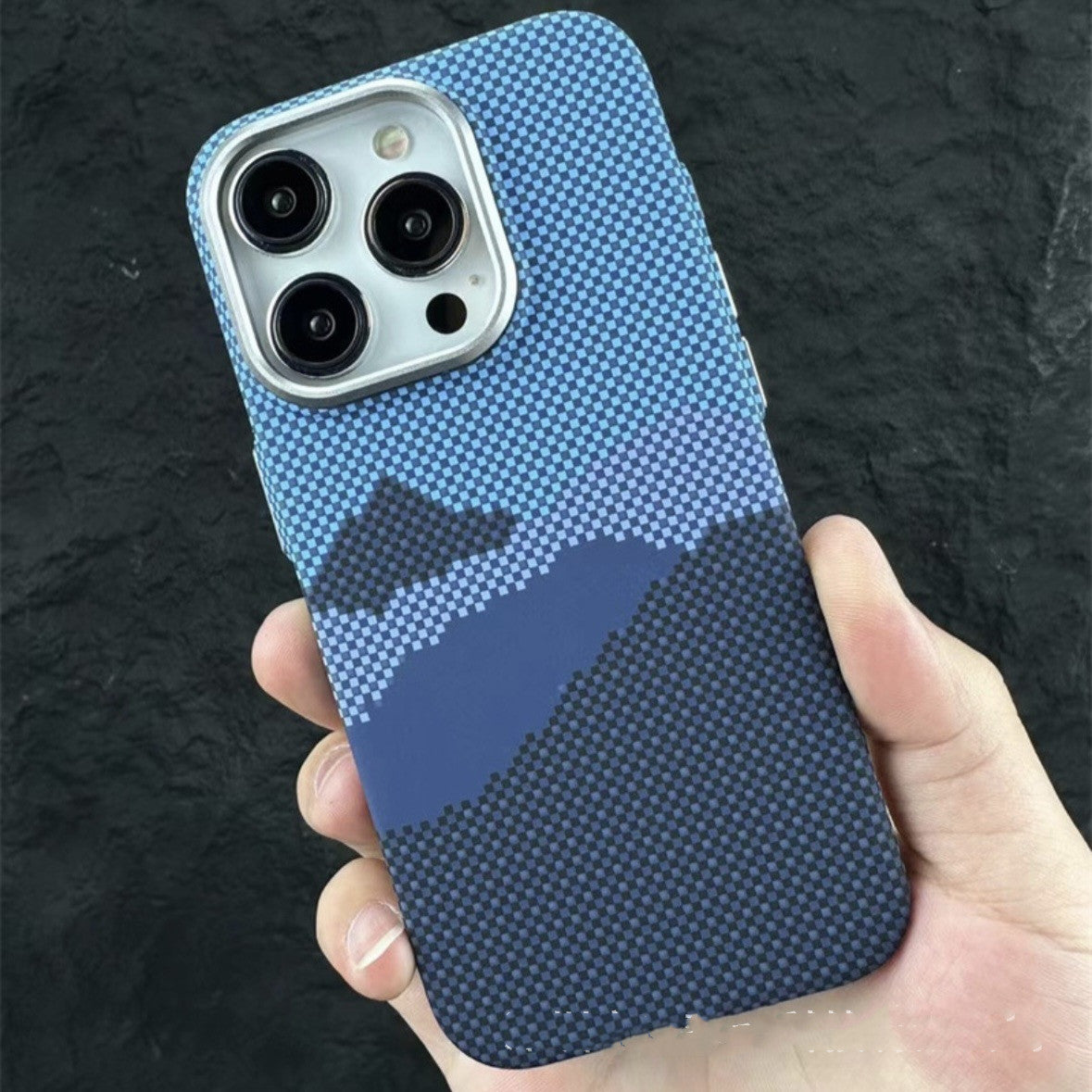 Magnetic Carbon Fiber iPhone Case – Kafra Pattern All-Inclusive Protective Cover - HZ Mobile
