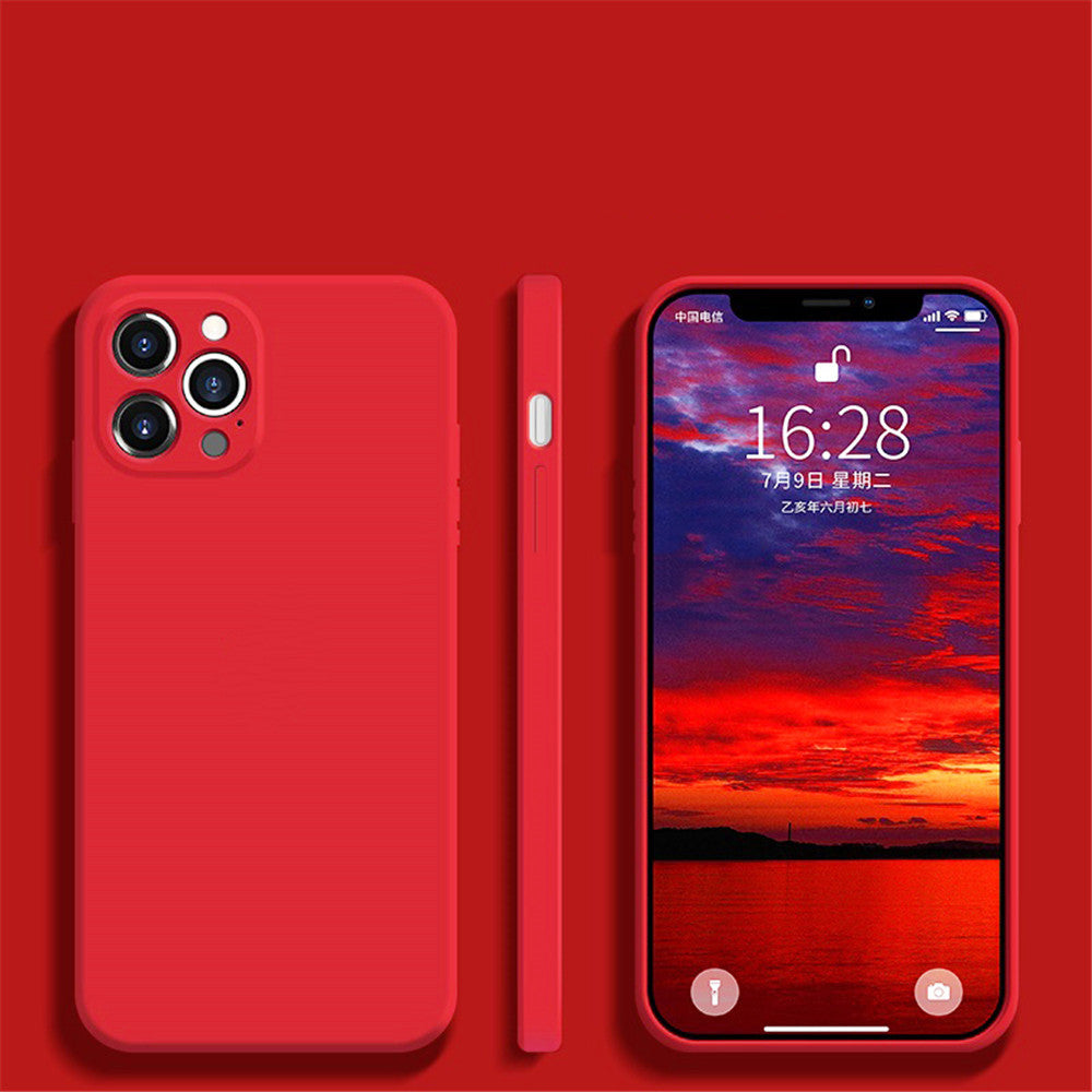 Liquid Silicone Fine Hole Straight Edge Mobile Phone Case - HZ Mobile