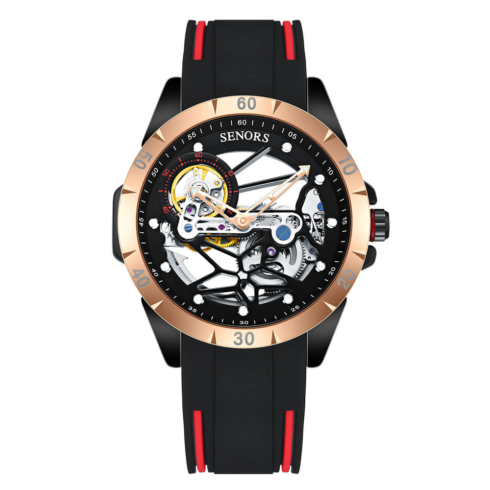Full-Automatic Hollow Men’s Mechanical Watch – HZ Mobile - HZ Mobile