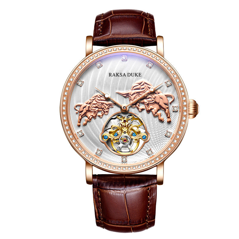 Diamond-Embedded Commemorative Waterproof Mechanical Watch – HZ Mobile - HZ Mobile