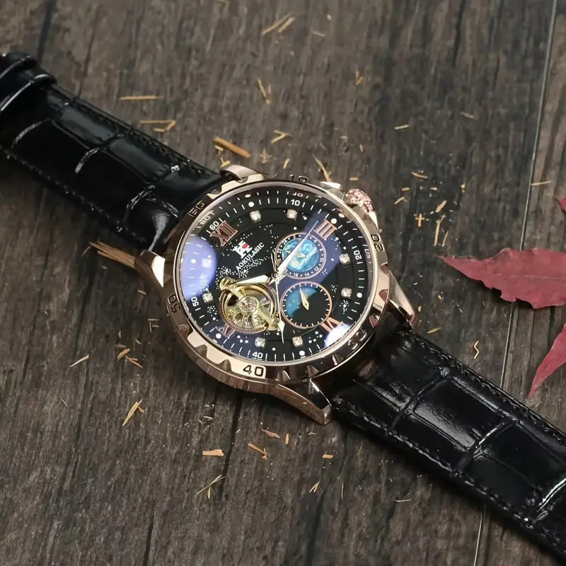Large Dial Hollow Automatic Mechanical Watch for Men – HZ Mobile - HZ Mobile