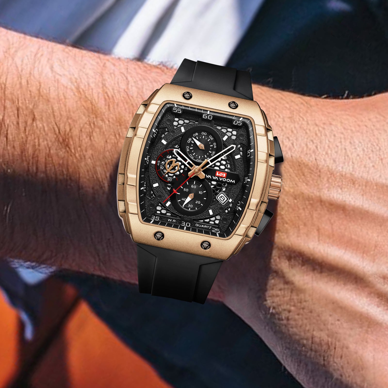 Multifunction Business Waterproof Calendar Wine Barrel Mechanical Watch – HZ Mobile - HZ Mobile