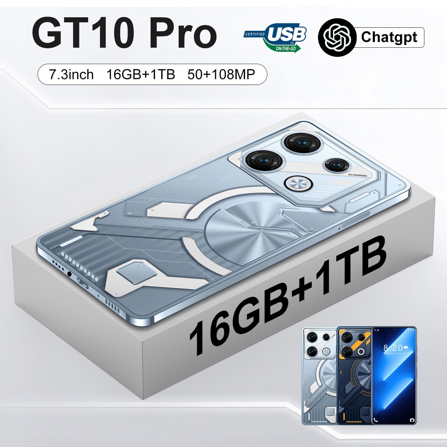 Portable Home Fashion GT10 Pro Android Phone - HZ Mobile