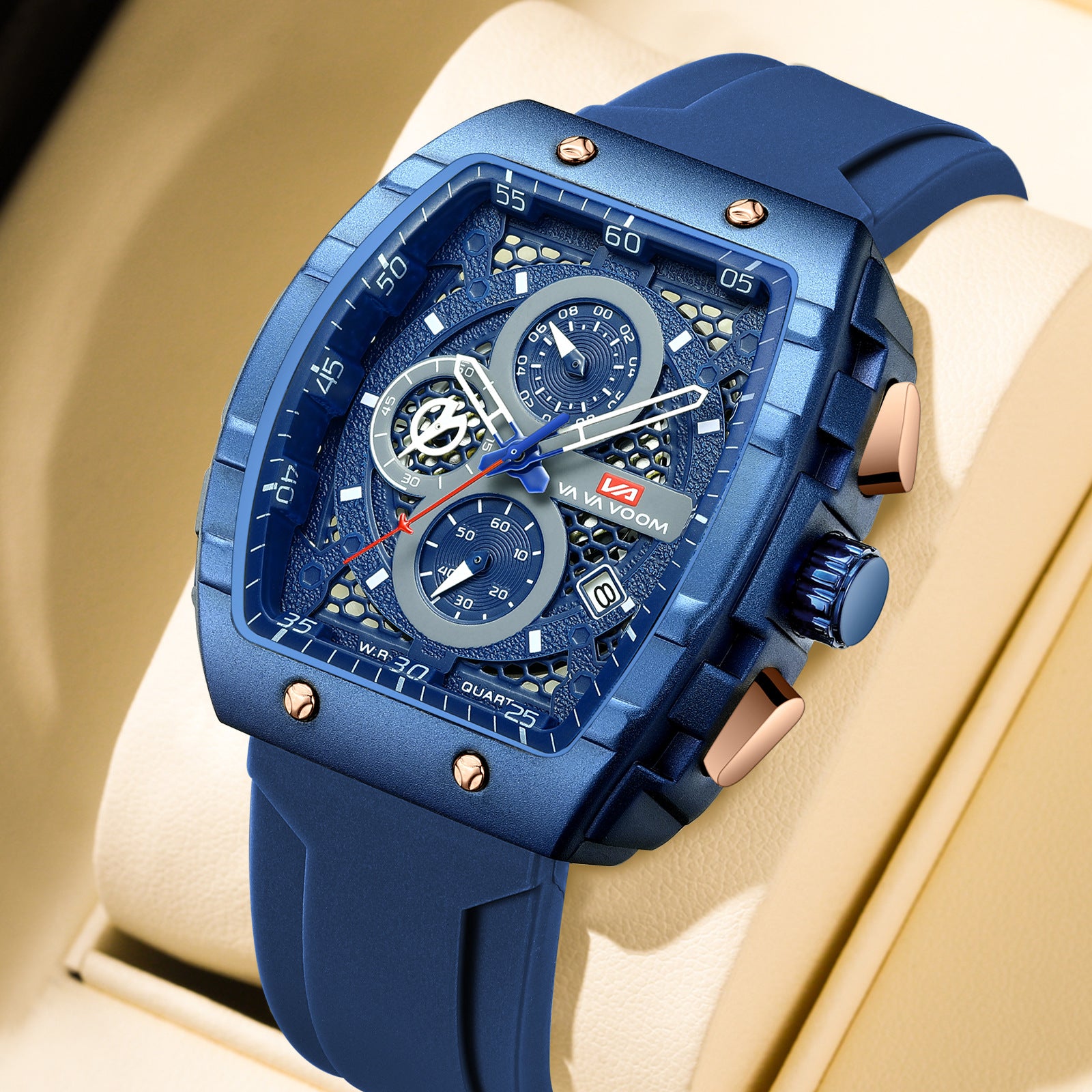 Multifunction Business Waterproof Calendar Wine Barrel Mechanical Watch – HZ Mobile - HZ Mobile