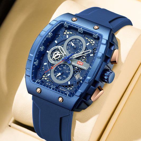 Multifunction Business Waterproof Calendar Wine Barrel Mechanical Watch – HZ Mobile - HZ Mobile