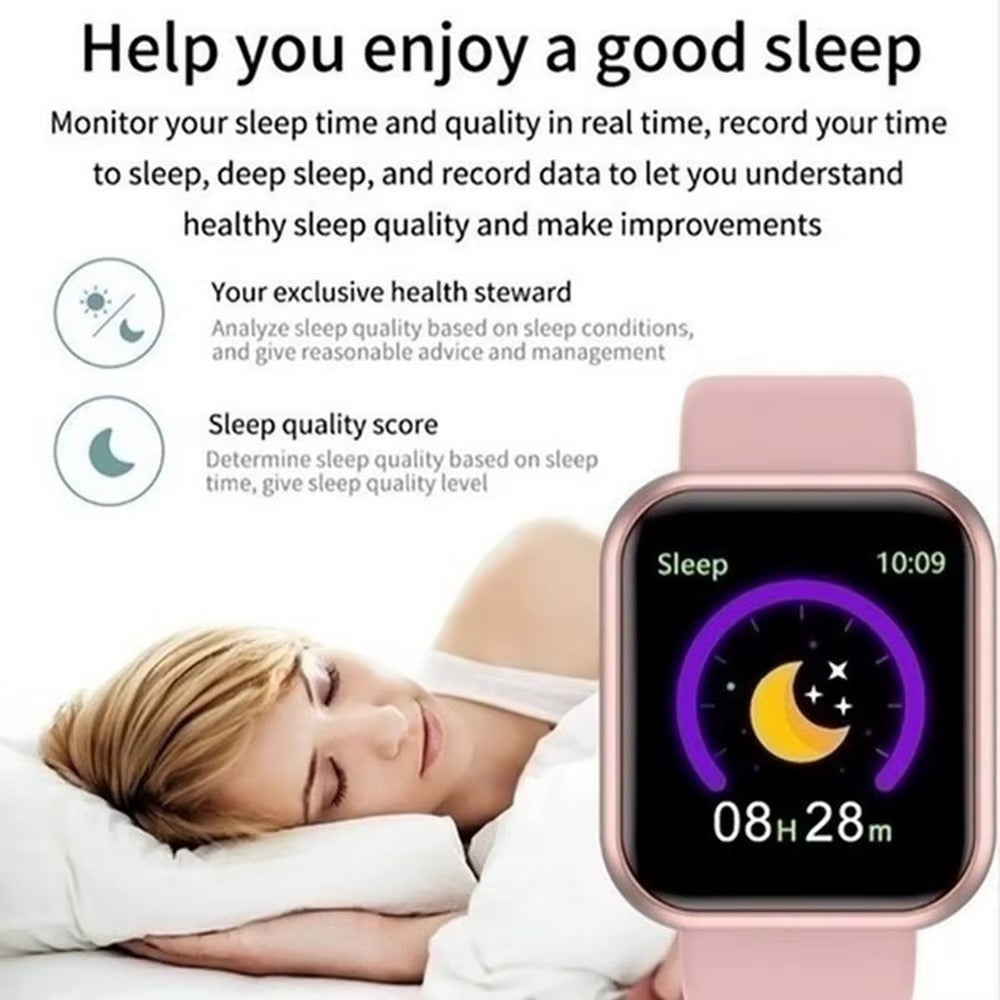 Y68 Smartwatch D20 – Multifunctional Bluetooth Fitness Tracker for Men & Women - HZ Mobile