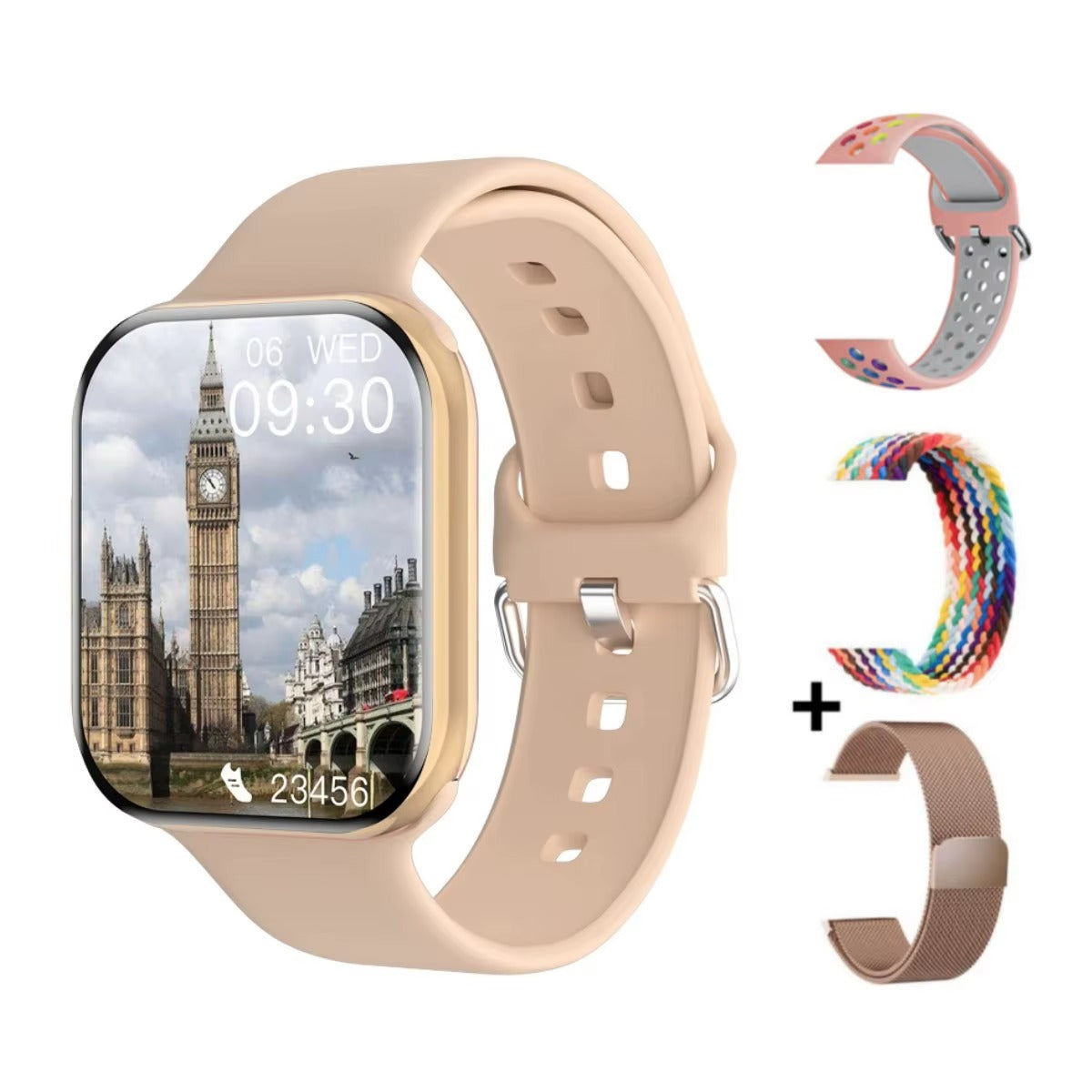 Smart Fitness Smartwatch with Health Tracking – Multiple Colors - HZ Mobile
