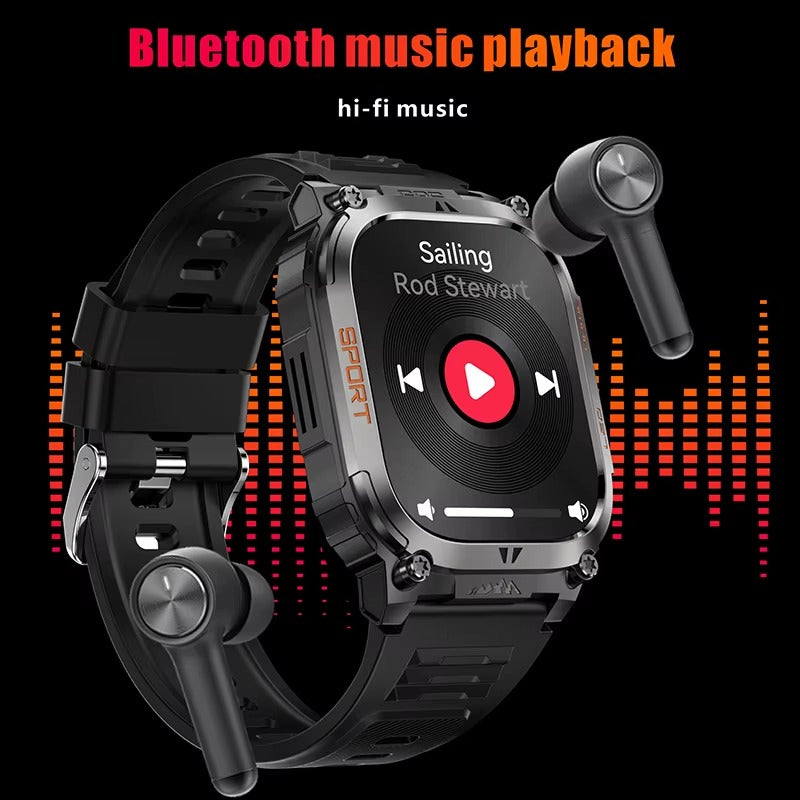 AWQX18 Smartwatch – Military Style Fitness Tracker with GPS, Compass & Bluetooth Call - HZ Mobile
