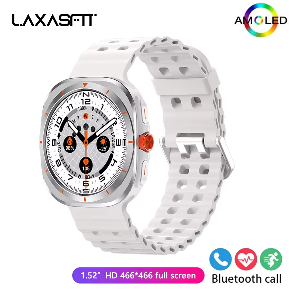 LAXASFIT Smart Watch 1.52″ AMOLED Screen – Bluetooth Talk, Fitness & Sports Tracker - HZ Mobile