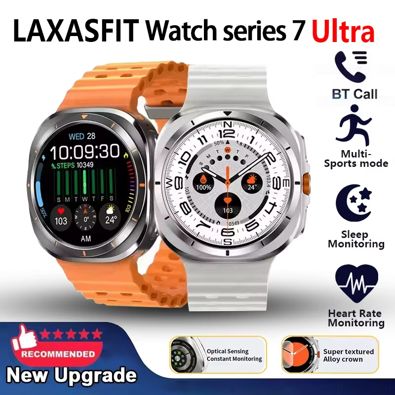 LAXASFIT Smart Watch 1.52″ AMOLED Screen – Bluetooth Talk, Fitness & Sports Tracker - HZ Mobile