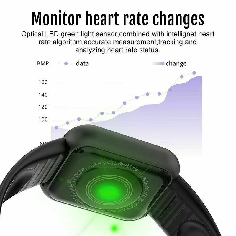 Y68 Smartwatch D20 – Multifunctional Bluetooth Fitness Tracker for Men & Women - HZ Mobile