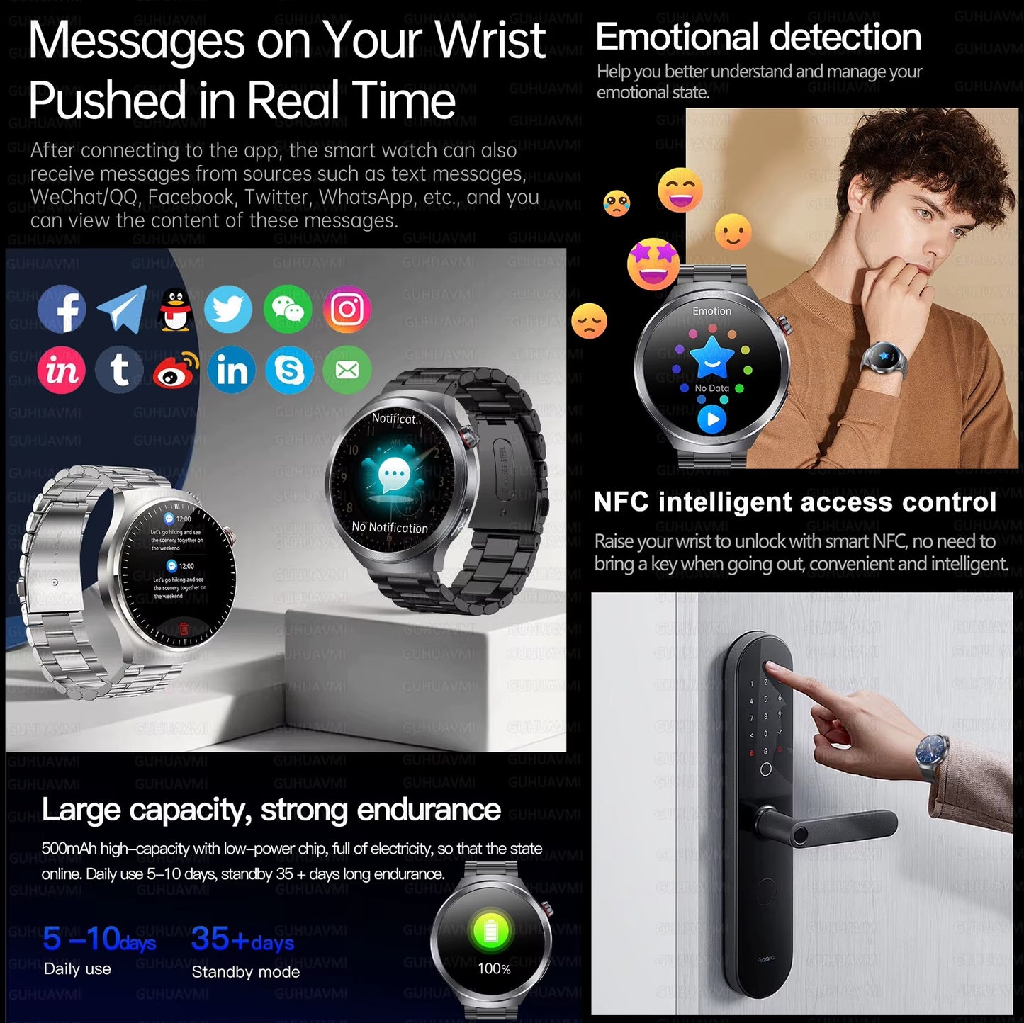 2025 Xiaomi Health Tracker Smartwatch — ECG + PPG, Uric Acid & Blood Lipids Monitoring, Body Analysis & Blood Pressure - HZ Mobile