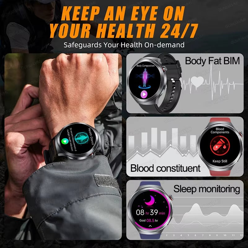 2025 Xiaomi Health Tracker Smartwatch — ECG + PPG, Uric Acid & Blood Lipids Monitoring, Body Analysis & Blood Pressure - HZ Mobile