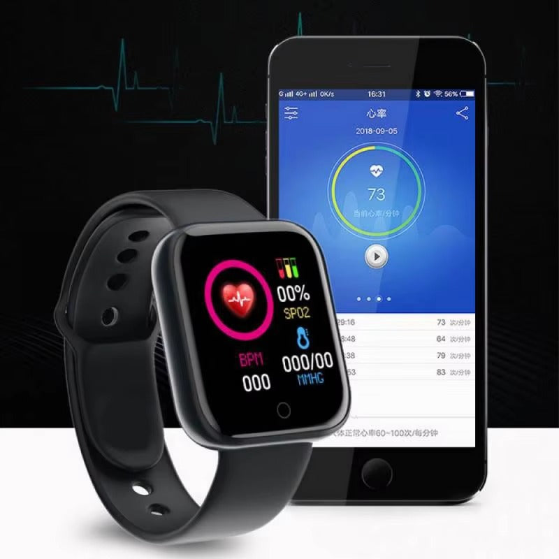 Y68 Smartwatch D20 – Multifunctional Bluetooth Fitness Tracker for Men & Women - HZ Mobile