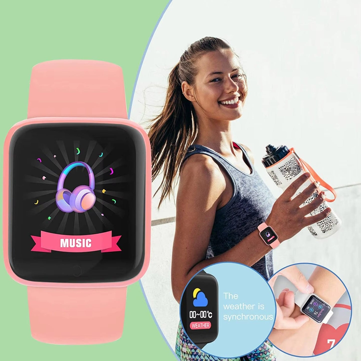 Y68 Smartwatch D20 – Multifunctional Bluetooth Fitness Tracker for Men & Women - HZ Mobile