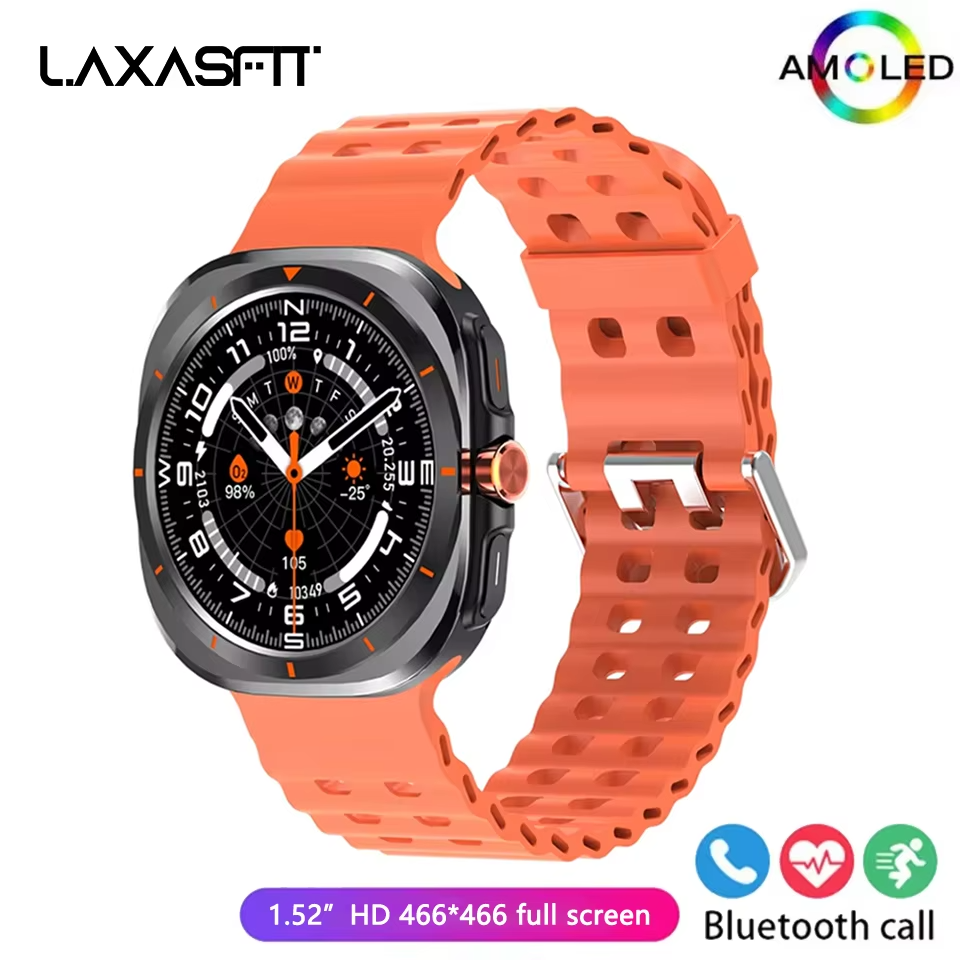 LAXASFIT Smart Watch 1.52″ AMOLED Screen – Bluetooth Talk, Fitness & Sports Tracker - HZ Mobile