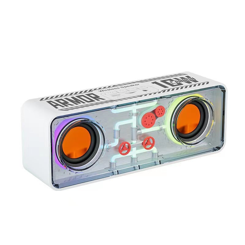 Double Speaker Transparent Mech Wireless Bluetooth Speaker - HZ Mobile
