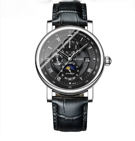 Men’s Thin Calendar Large Dial Mechanical Watch – HZ Mobile - HZ Mobile