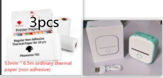 Portable Mini Thermal Label Printer Home Photo Printer Student Wrong Question Printer Bluetooth-compatible Mini Label Printer Price Tag - HZ Mobile