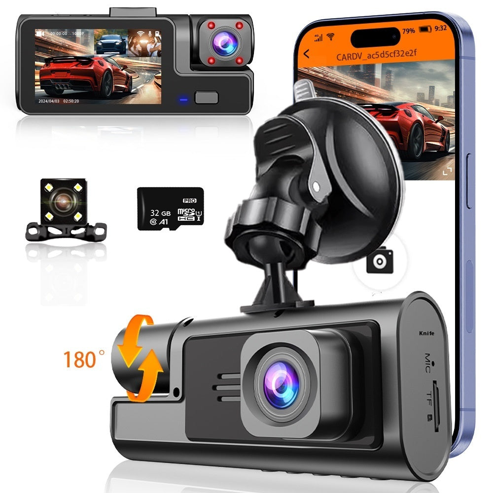 Driving Recorder Supports WiFi Mobile Phone Interconnection Reversing Image - HZ Mobile