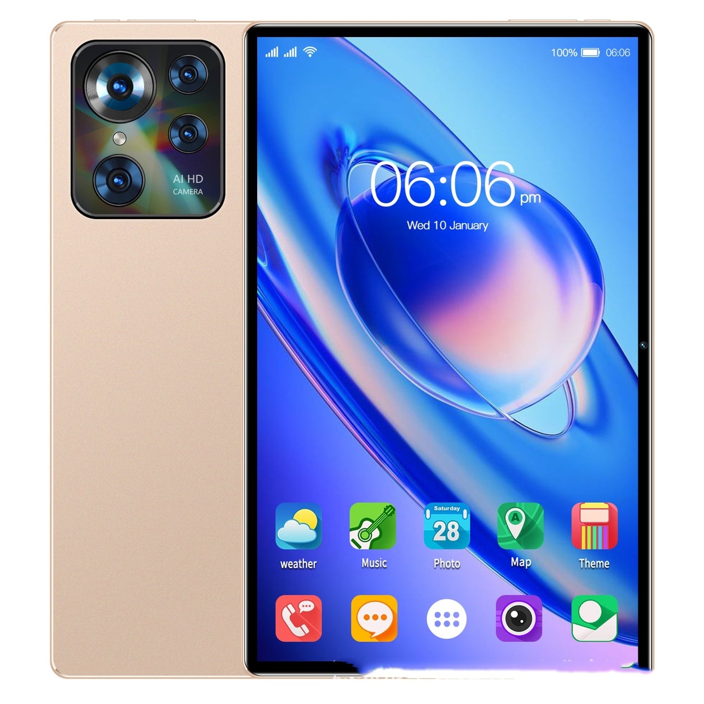 10-Inch Android Tablet PC – Smart Call & Google Apps Enabled, Portable & Powerful - HZ Mobile