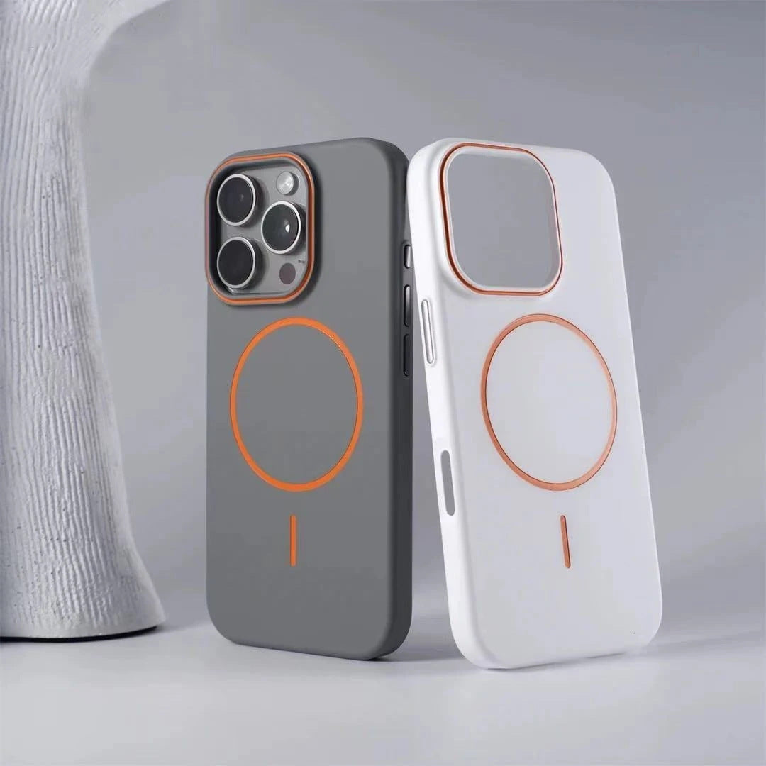 Applicable To IPhone16 Phone Case Skin-feeling Frosted Pc Magnetic Protective Sleeve - HZ Mobile