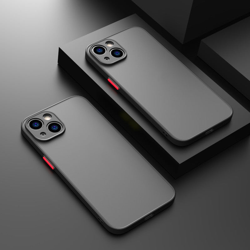 Fine Hole Skin-sensing Phone Case Full Lens Anti-fall Frosted Hard Protective Cover - HZ Mobile