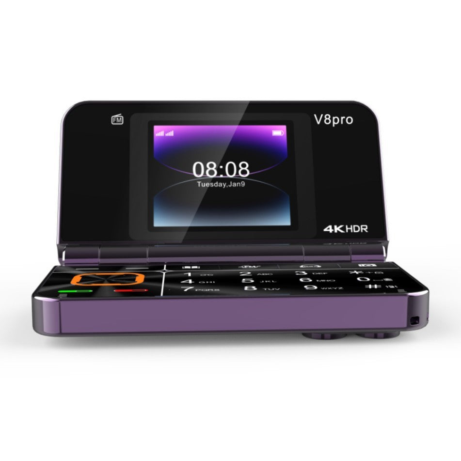 V8pro Dual Screen Folding Flip Function Mobile Phone - HZ Mobile